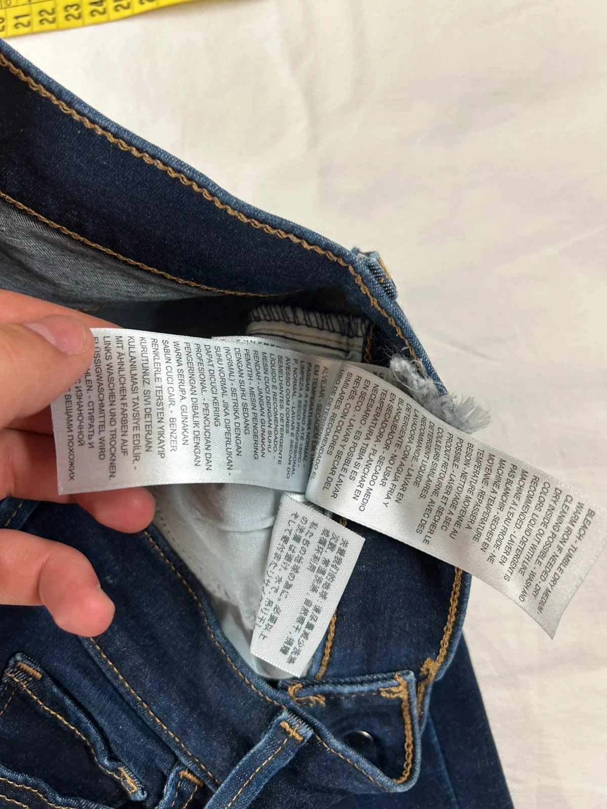 Jean skinny marineblauw Levi's 710 super skinny w24 l30 – photo 14